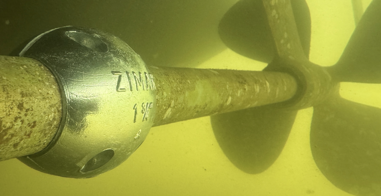 Shaft zinc and propeller