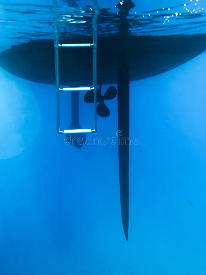 Underwater stairs from drone